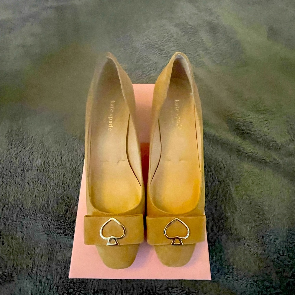 Kate Spade heel shoe suede